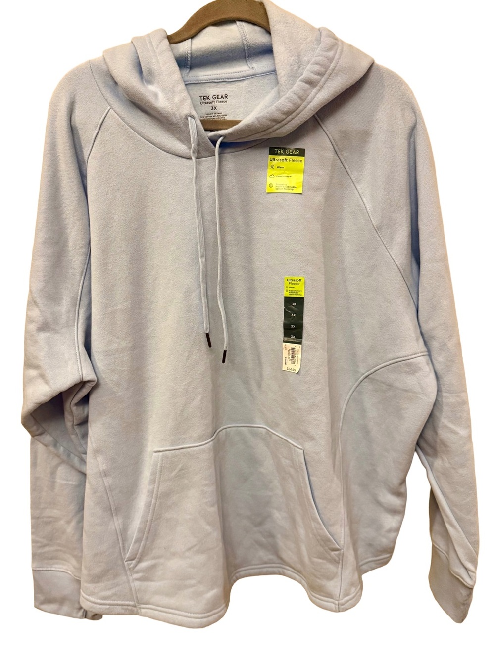 tek gear Women’s Light Blue Hooded Fleece Pullover